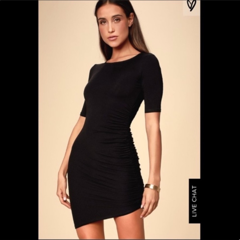 NWT Lulus little black dress sz L
